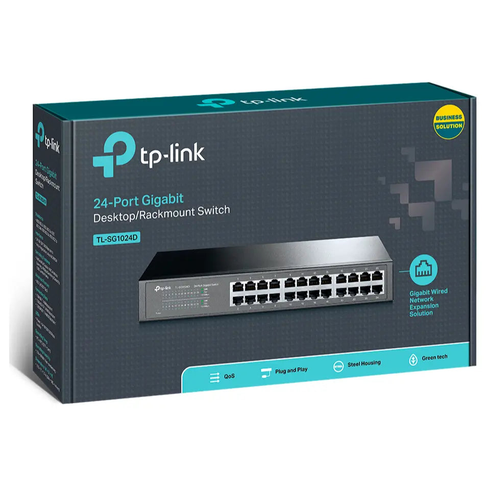 TP-Link TL-SG1024D V9 24-Port Gigabit Desktop/Rackmount Switch