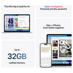 Apple MacBook Air, Apple M5 10-Core Chip, 16GB Unified RAM 512GB SSD, 13.6 Inch Liquid Retina Display, Touch ID, Backlit Magic Keyboard, Sky Blue MDHH4 (Official Warranty)