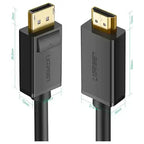 UGREEN 10203 DisplayPort to HDMI Cable 3m 4K UHD