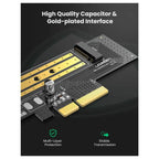 Ugreen M.2 NVMe to PCI Express Adapter Card, PCIe 3.0 x4, 32Gbps, 70503, Expansion Card