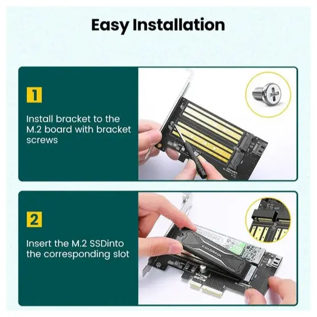 Ugreen M.2 SATA and M.2 NVMe to PCI-E 3.0 x4 Expansion Card 70504