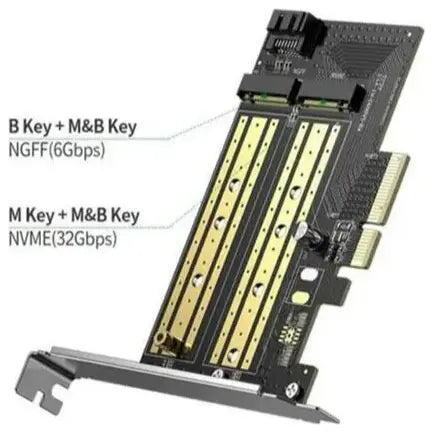 Ugreen M.2 SATA and M.2 NVMe to PCI-E 3.0 x4 Expansion Card 70504