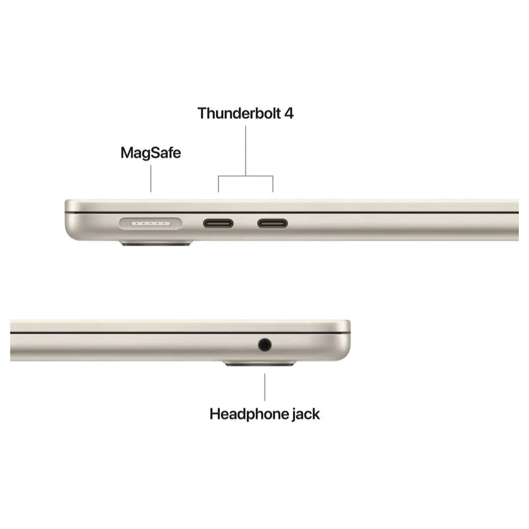 Apple MacBook Air, Apple M5 10-Core Chip, 16GB Unified RAM 512GB SSD, 13.6 Inch Liquid Retina Display, Starlight MDHA4