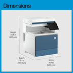 HP Color LaserJet Enterprise MFP 6800dn Multifunction Printer, Up To 55 Ppm, Auto Duplex Printing, 8-inch Color Touchscreen (Official Warranty)