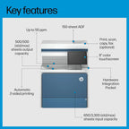 HP Color LaserJet Enterprise MFP 6800dn Multifunction Printer, Up To 55 Ppm, Auto Duplex Printing, 8-inch Color Touchscreen (Official Warranty)