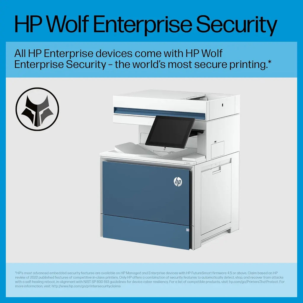 HP Color LaserJet Enterprise MFP 6800dn Multifunction Printer, Up To 55 Ppm, Auto Duplex Printing, 8-inch Color Touchscreen (Official Warranty)