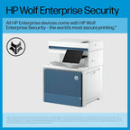 HP Color LaserJet Enterprise MFP 6800dn Multifunction Printer, Up To 55 Ppm, Auto Duplex Printing, 8-inch Color Touchscreen (Official Warranty)