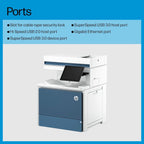 HP Color LaserJet Enterprise MFP 6800dn Multifunction Printer, Up To 55 Ppm, Auto Duplex Printing, 8-inch Color Touchscreen (Official Warranty)