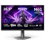 AOC AG276QKD2 26.5 Inch WQHD Monitor 500Hz QD-OLED 0.03ms GtG Adaptive Sync HDR500 TrueBlack Black