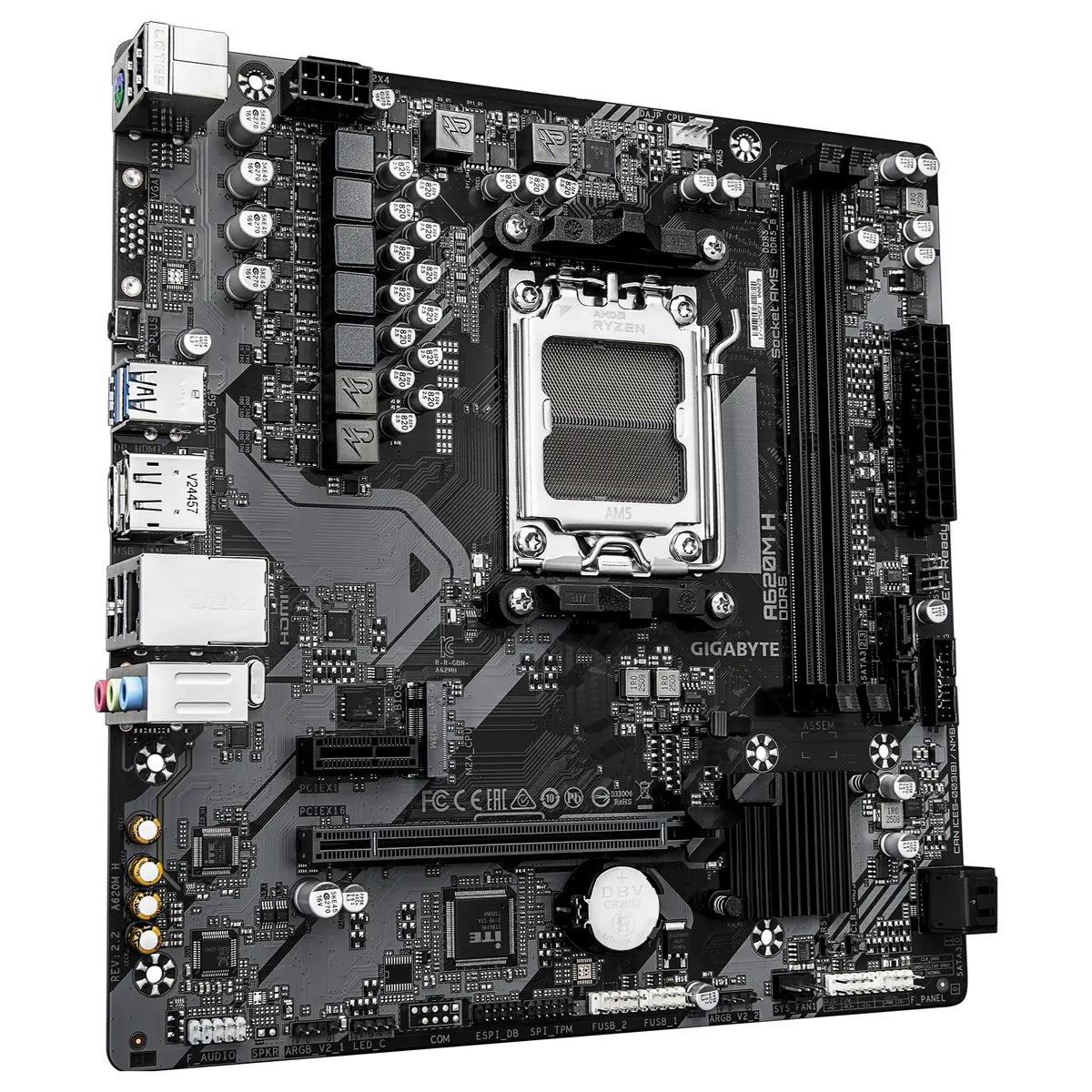 Gigabyte A620M H Motherboard Socket AMD AM5 DDR5