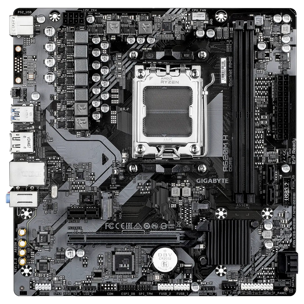 Gigabyte A620M H Motherboard Socket AMD AM5 DDR5