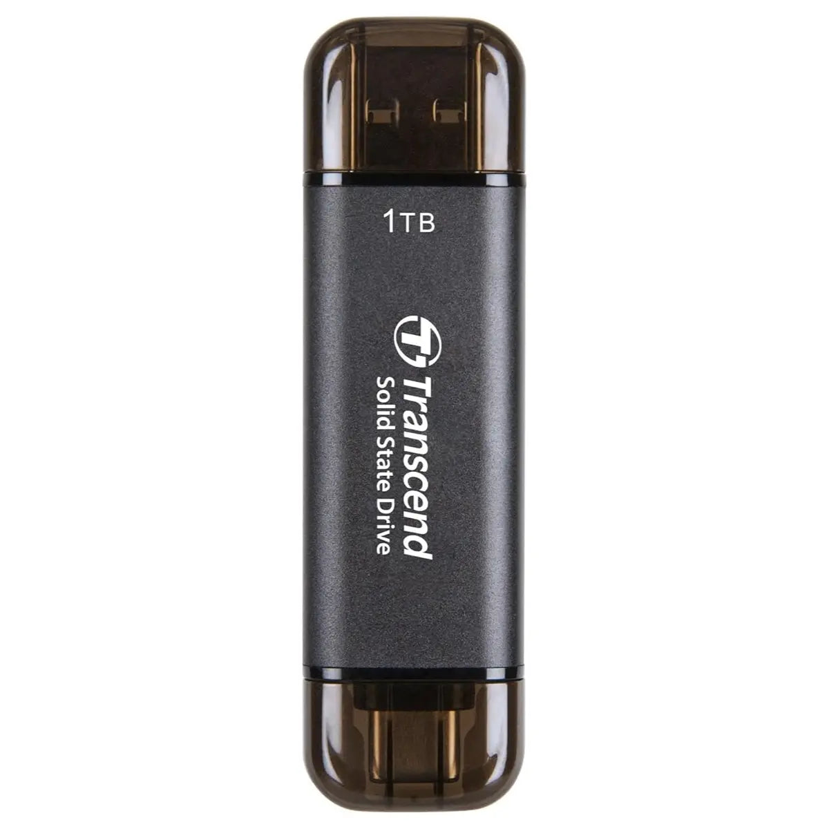 Transcend ESD310 1TB External SSD, USB 3.2 Gen2 10Gbps Type-A and Type-C, Up To 1,050MB/s Black TS1TESD310C
