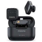 MAONO WAVE T1 PLUS PC2 Microphone Wireless Lavalier Microphone, Type-C, 100m, 40H+ Battery Life