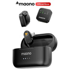MAONO WAVE T1 PLUS PC2 Microphone Wireless Lavalier Microphone, Type-C, 100m, 40H+ Battery Life