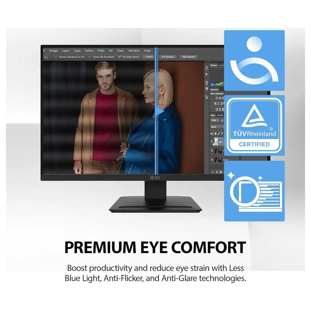 MSI Pro MP273 E14A Gaming Office Monitor 27 Inch IPS 1920x1080 144Hz 1ms FreeSync Black
