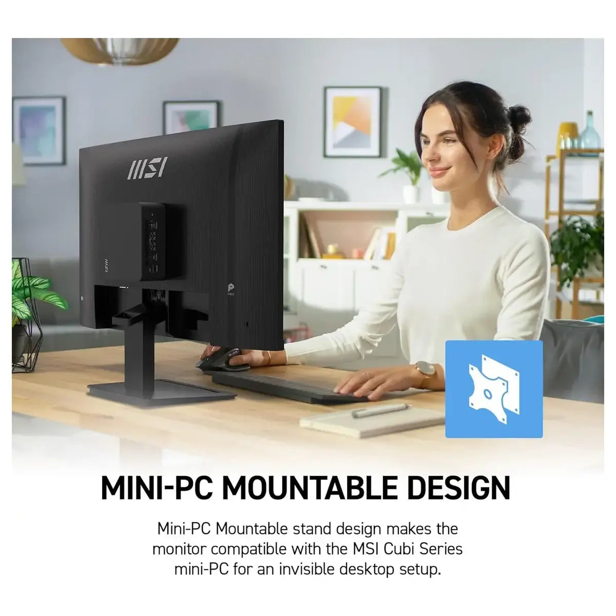MSI Pro MP273 E14A Gaming Office Monitor 27 Inch IPS 1920x1080 144Hz 1ms FreeSync Black