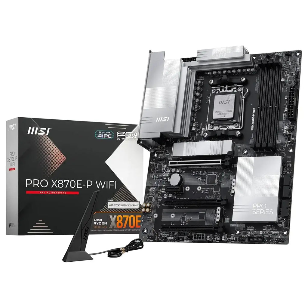 MSI PRO X870E-P WIFI Motherboard ATX AM5, Wi-Fi 7, 5G LAN