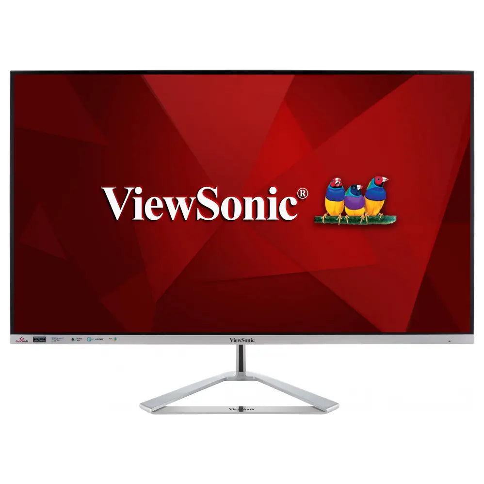 ViewSonic VX3276-2K-MHD-2 Entertainment Monitor 32 Inch IPS QHD HDR10 Silver