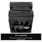 Thermalright Royal Pretor 130 CPU Air Cooler, Double-Tower 6 Heat Pipes Dual PWM Fans, 158mm