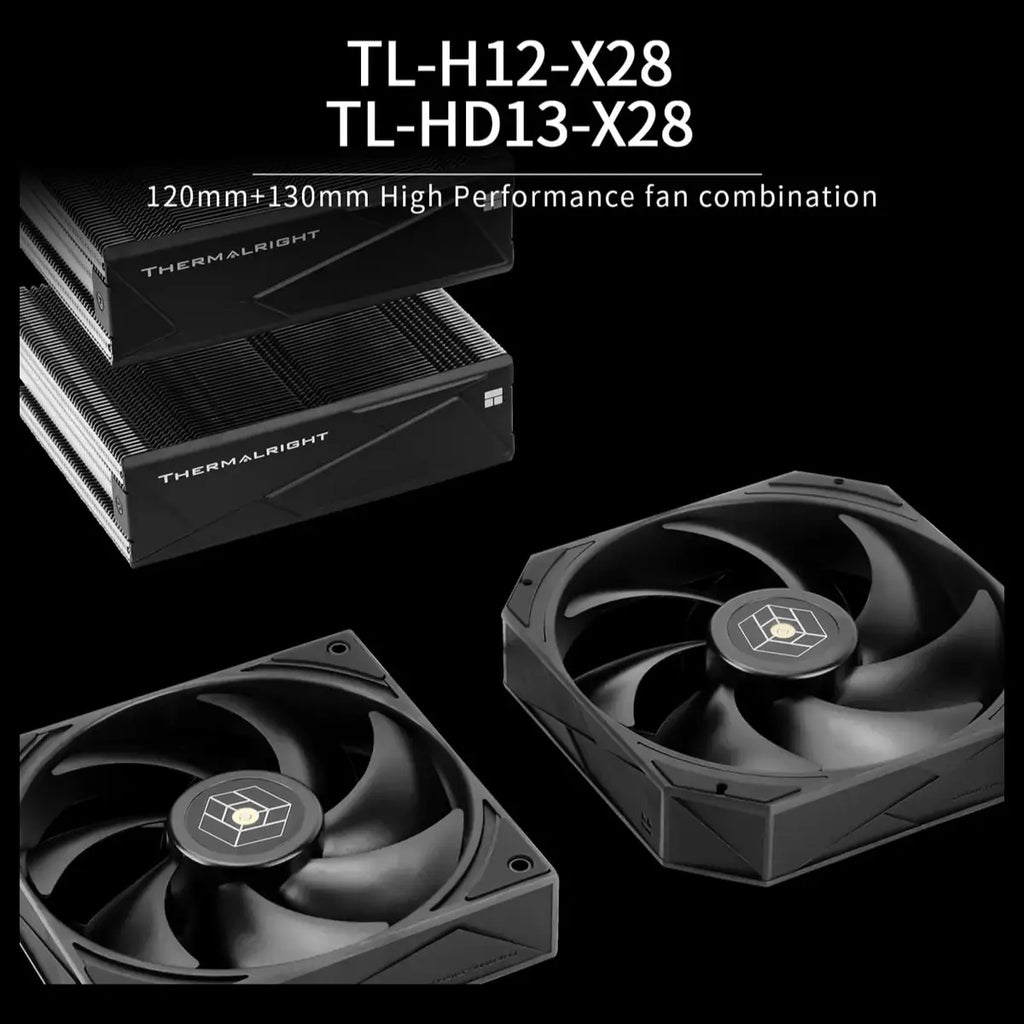Thermalright Royal Pretor 130 CPU Air Cooler, Double-Tower 6 Heat Pipes Dual PWM Fans, 158mm
