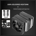 Thermalright Royal Pretor 130 CPU Air Cooler, Double-Tower 6 Heat Pipes Dual PWM Fans, 158mm