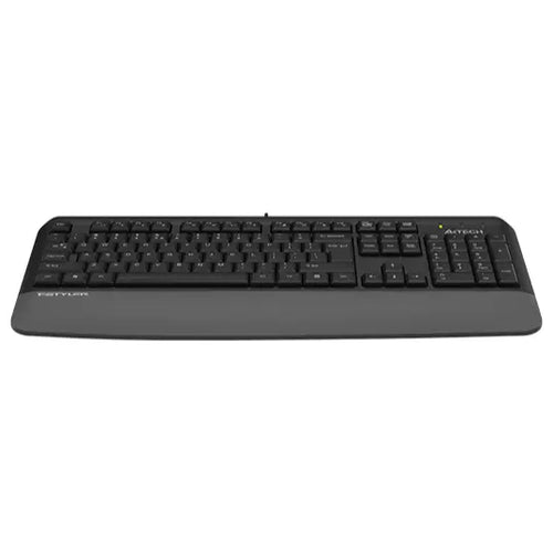 A4Tech Fstyler FK20 Multimedia Comfort Keyboard, FN Plus 12 Multimedia Hot Keys, Waterproof Design, Ergonomic Wrist Rest, Grey