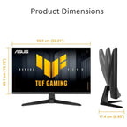 Asus TUF Gaming VG259QM5A Monitor, 25" Fast IPS, FHD 1920x1080, 240Hz, 0.3ms, FreeSync and G-Sync Compatible, Black