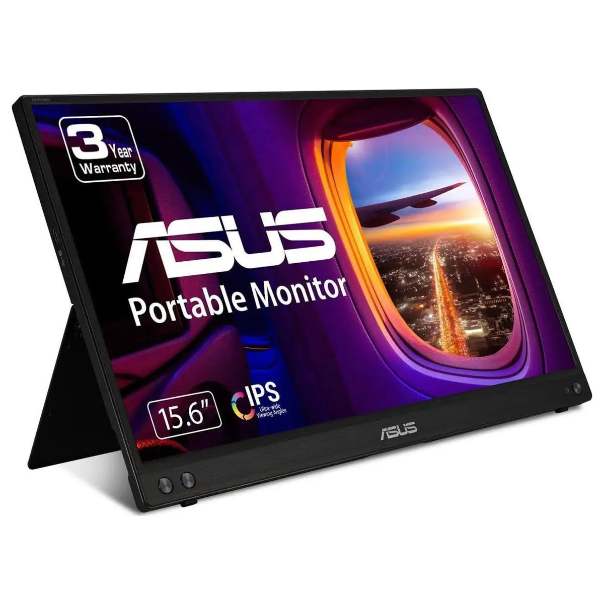 Asus ZenScreen MB16ACV Portable Monitor, 15.6" Full HD 1920x1080 IPS, USB-C Hybrid-Signal Power and Video, Kickstand, Eye Care Flicker Free Blue Light Filter