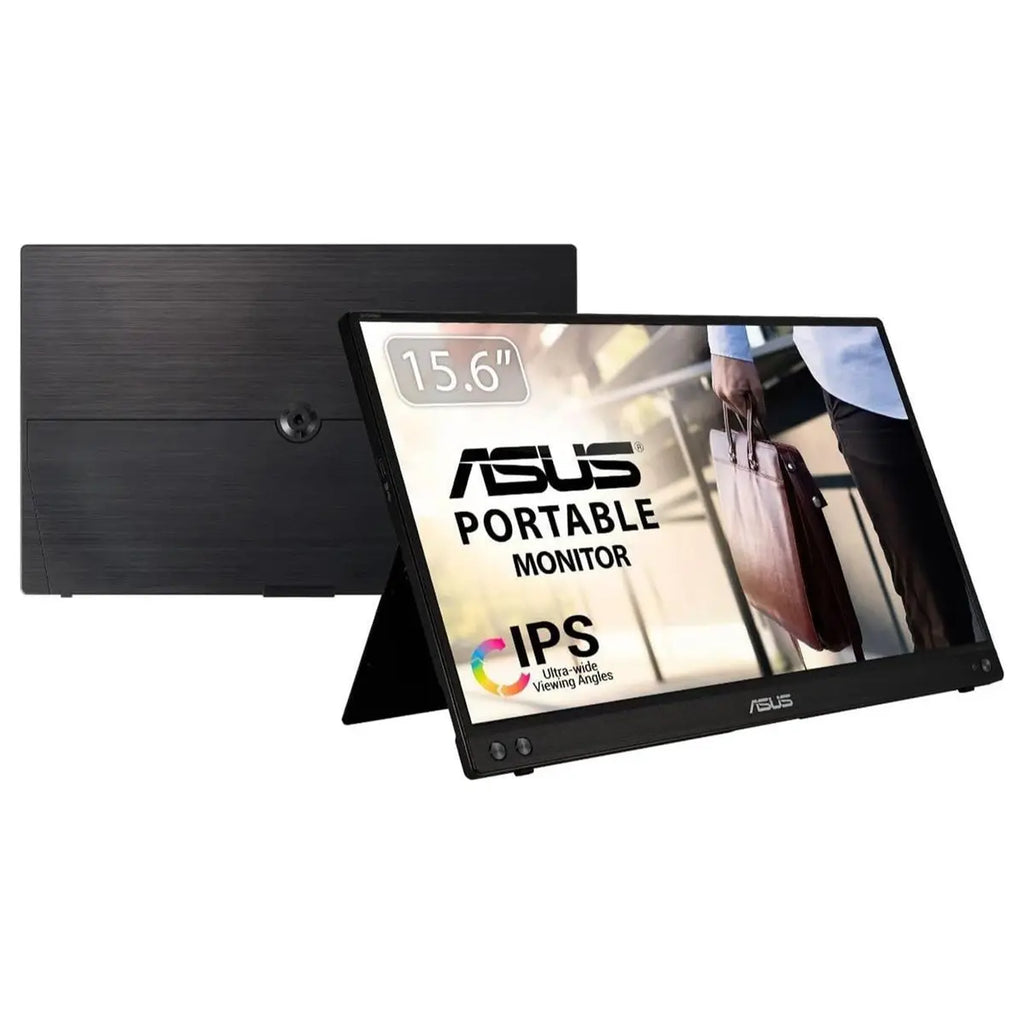 Asus ZenScreen MB16ACV Portable Monitor, 15.6" Full HD 1920x1080 IPS, USB-C Hybrid-Signal Power and Video, Kickstand, Eye Care Flicker Free Blue Light Filter
