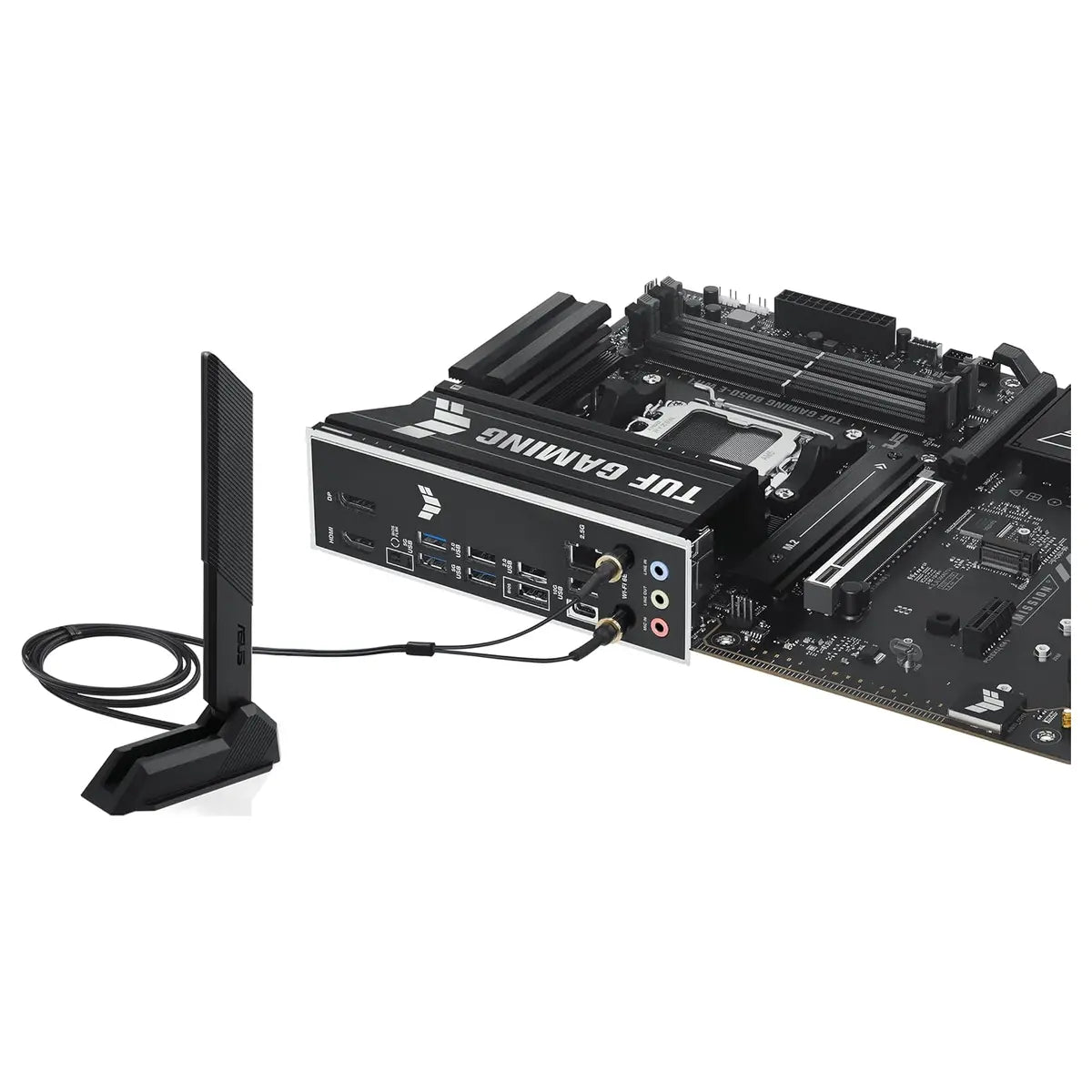 ASUS TUF GAMING B850-E WIFI ATX Motherboard, AMD AM5, B850, DDR5, PCIe 5.0 Ready, 3x M.2, Wi-Fi 6E, 2.5Gb Ethernet