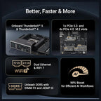 ASUS ProArt Z890-CREATOR WIFI Z890 ATX Motherboard, LGA1851, DDR5, PCIe5.0, Thunderbolt5 Type-C, 10Gb and 2.5Gb LAN, WiFi7
