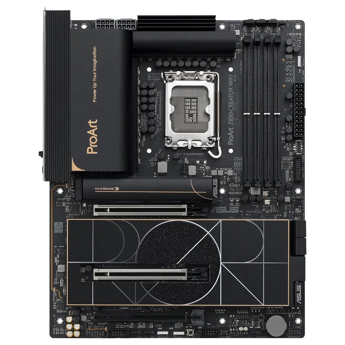 ASUS ProArt Z890-CREATOR WIFI Z890 ATX Motherboard, LGA1851, DDR5, PCIe5.0, Thunderbolt5 Type-C, 10Gb and 2.5Gb LAN, WiFi7