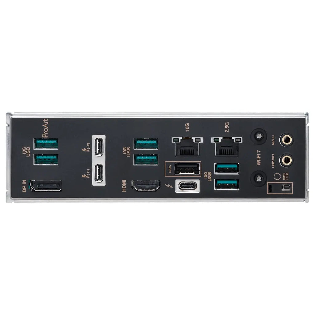 ASUS ProArt Z890-CREATOR WIFI Z890 ATX Motherboard, LGA1851, DDR5, PCIe5.0, Thunderbolt5 Type-C, 10Gb and 2.5Gb LAN, WiFi7