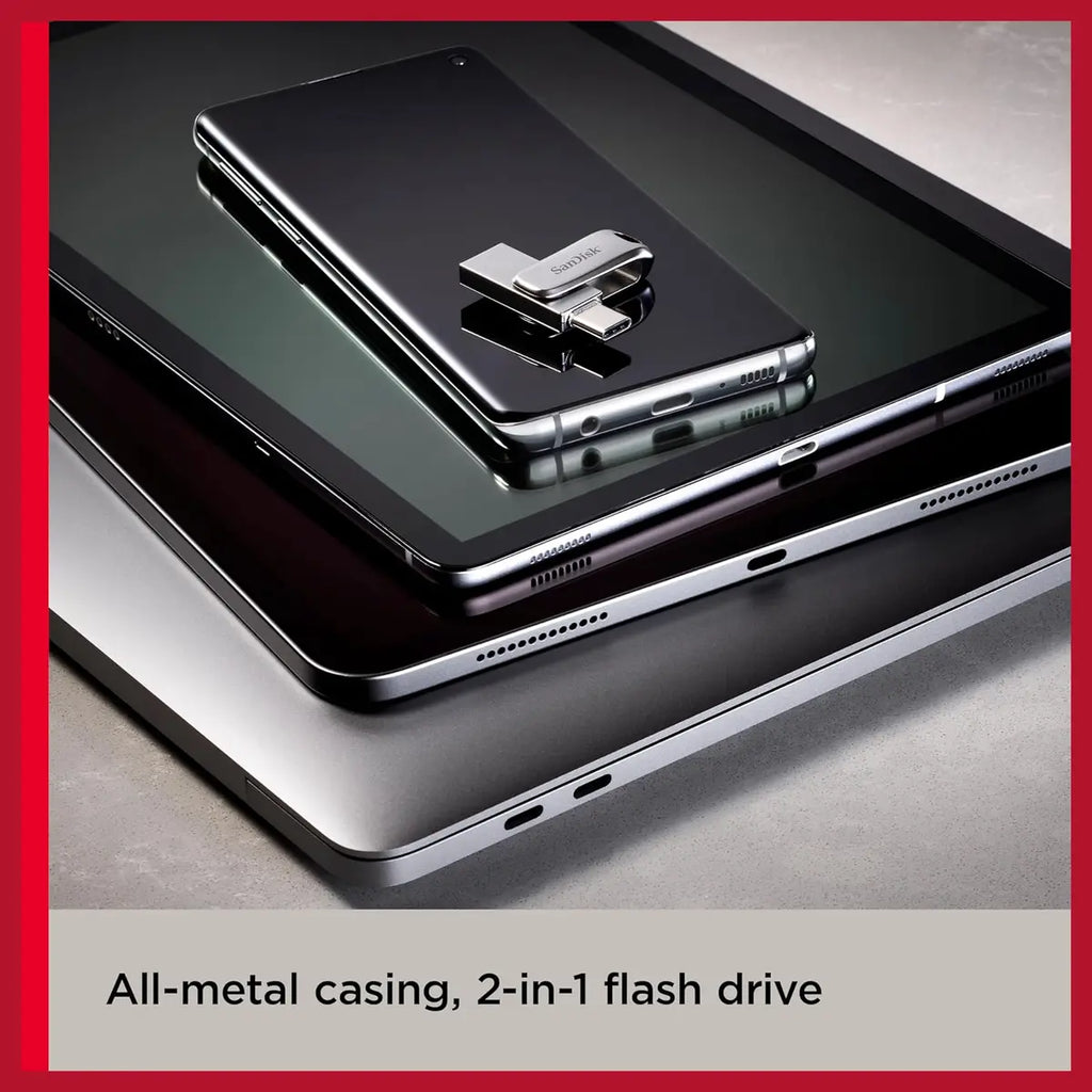 SanDisk Ultra Dual Drive Luxe 1TB, USB 3.2 Gen 1, USB Type-C and Type-A, Up To 400MB/s, SDDDC4-1T00-GAM46