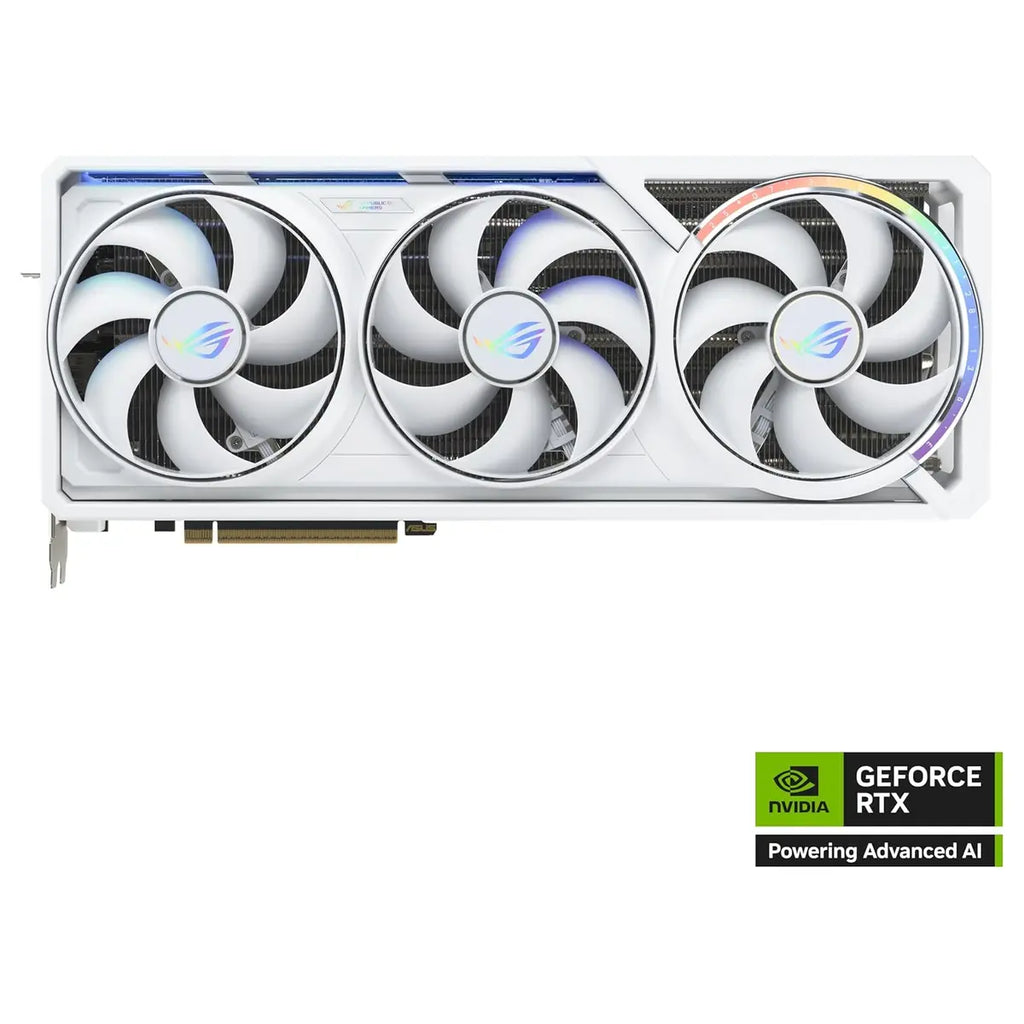 ASUS ROG Astral GeForce RTX 5080 16GB GDDR7 Video Graphics Card, OC 2790MHz, Quad-Fan, 2xHDMI2.1b 3xDisplayPort2.1b, White, ROG-ASTRAL-RTX5080-O16G-WHITE