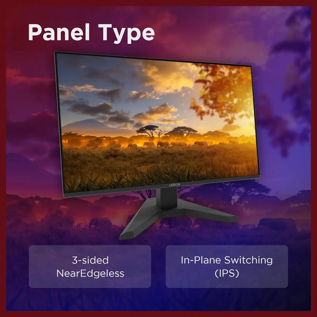 Lenovo Legion R27s Gaming Monitor, 27" FHD 144Hz IPS, 1ms MPRT, HDMI 2.1 and DisplayPort 1.2, Raven Black