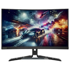 Lenovo Legion R27QC-30 27" WQHD Curved Gaming LED Monitor, 2560x1440, 180Hz, 0.5ms, VA, Adaptive Sync and AMD FreeSync, Anti-Glare, Raven Black