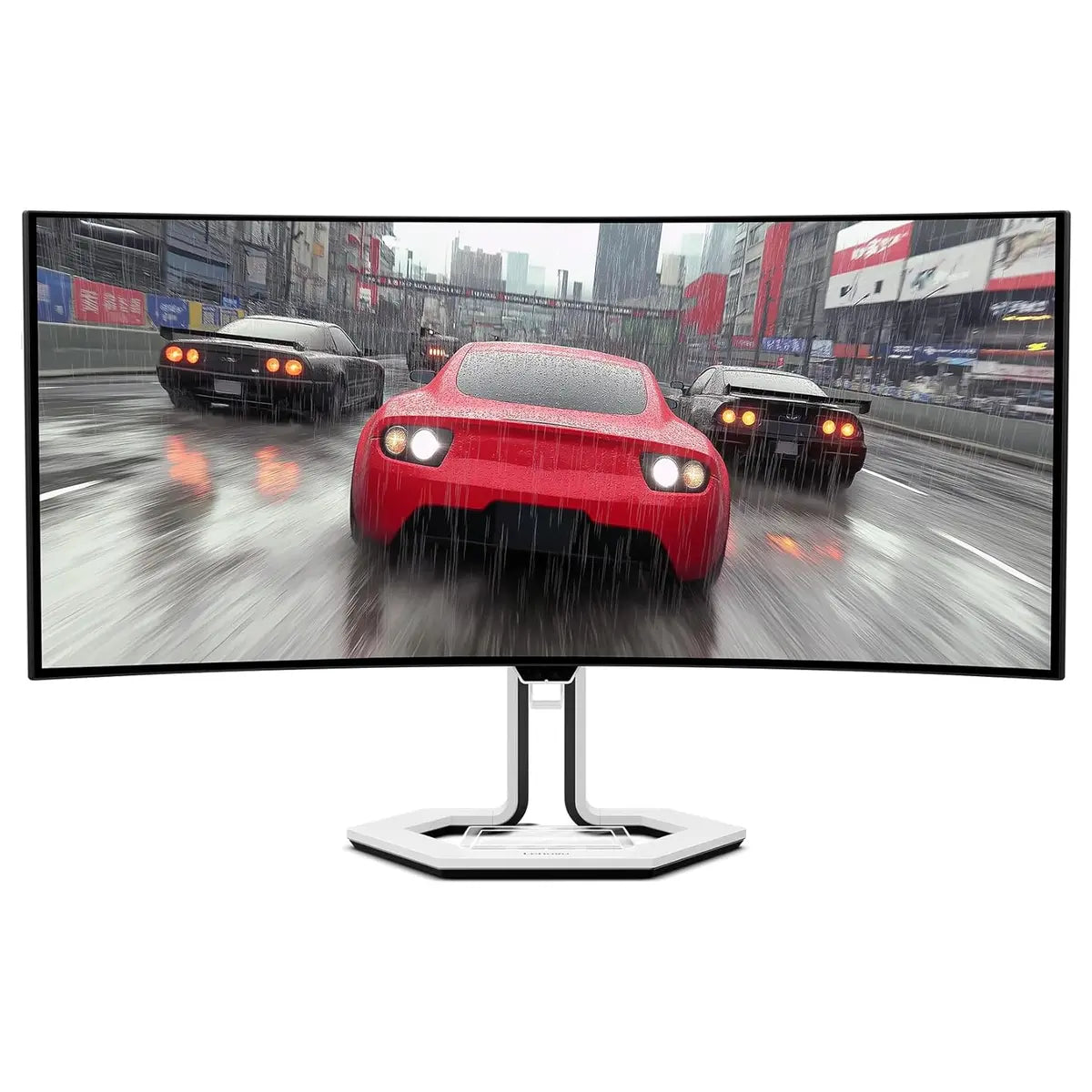 Lenovo Legion Pro 34WD-10 Curved Gaming Monitor, 34" WQHD OLED 240Hz, 3440x1440, 0.03ms MPRT, AMD FreeSync Premium Pro, HDR TB400, KVM, USB-C, HDMI 2.1, DP 1.4, Raven Black