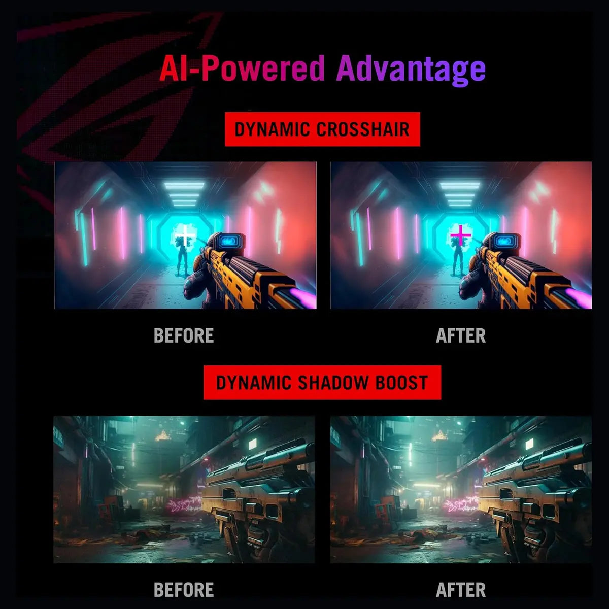 ASUS ROG Strix XG27ACMS, 27" QHD 320Hz, Fast IPS 0.3ms, HDR, USB-C, G-SYNC Compatible