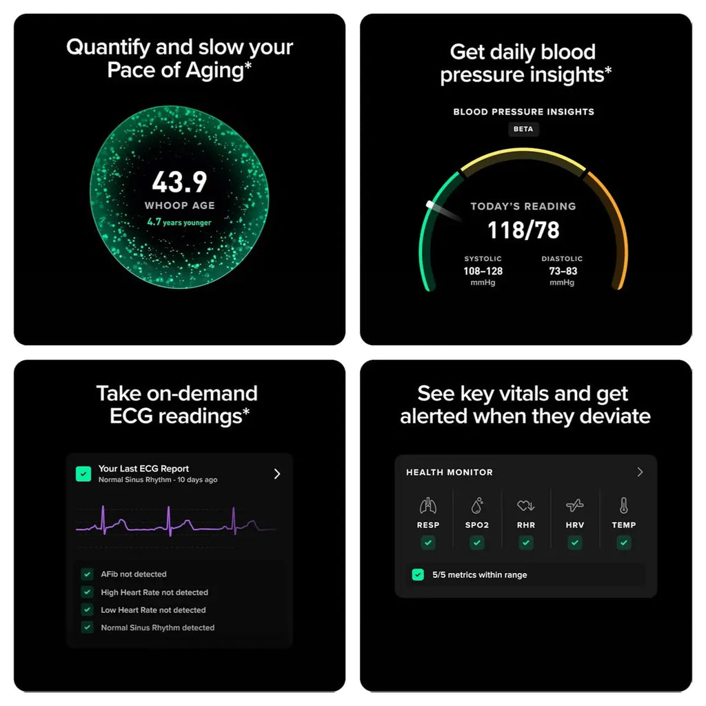 WHOOP LIFE 5.0/MG Activity Tracker, 12 Month Membership, 24/7 Activity and Sleep Tracker, Personalized Coaching, 14+ Days Battery Life