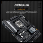 ASUS TUF Gaming B860-PLUS WiFi ATX Motherboard, B860, LGA1851, DDR5, PCIe5.0, 3x M.2, Wi-Fi7, 2.5Gb LAN, USB20Gbps Type-C