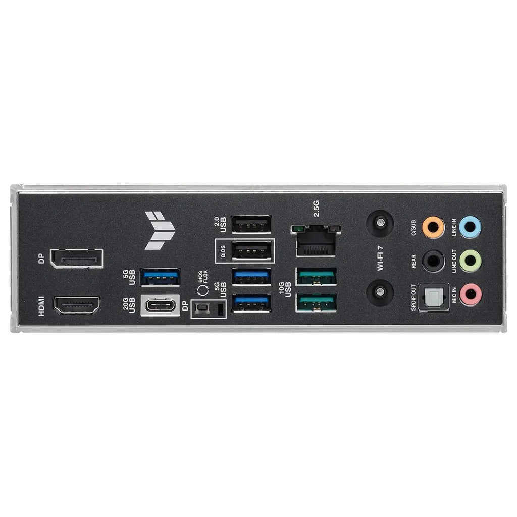 ASUS TUF Gaming B860-PLUS WiFi ATX Motherboard, B860, LGA1851, DDR5, PCIe5.0, 3x M.2, Wi-Fi7, 2.5Gb LAN, USB20Gbps Type-C