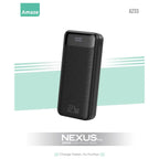 Amaze NEXUS Pro 20000mAh Power Bank, Fast Charging, Dual Input Micro USB and USB-C, USB-A and USB-C Output, Model A233, White or Black