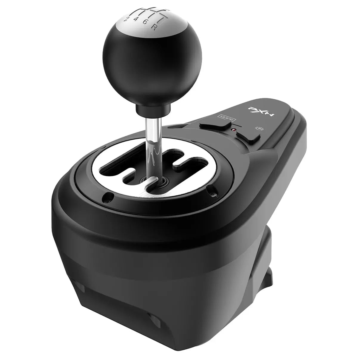 PXN A7 Gaming Gear Shifter, 6+1 Shift Lever with Handbrake Button and Shift Button for High and Low Gear, Plug and Play for PC