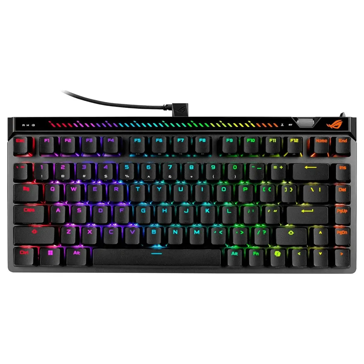Asus Rog Falchion Ace 75 HE Gaming Keyboard, 75% TKL, Wired USB, Hot-Swappable ROG HFX V2 and V2X Magnetic Switches, Rapid Trigger Toggle, 8000Hz Polling, ROG Double Shot PBT Keycaps, Black