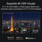 Asus ProArt Display PA32UCE Professional 4K Monitor, 31.5 Inch 3840 x 2160, IPS, HDR-10, 600nits, 98% DCI-P3, Delta E<1 Color Accuracy, LuxPixel AGLR, Light Sync, USB-C, DisplayPort, HDMI