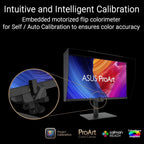 Asus ProArt Display PA32UCE Professional 4K Monitor, 31.5 Inch 3840 x 2160, IPS, HDR-10, 600nits, 98% DCI-P3, Delta E<1 Color Accuracy, LuxPixel AGLR, Light Sync, USB-C, DisplayPort, HDMI