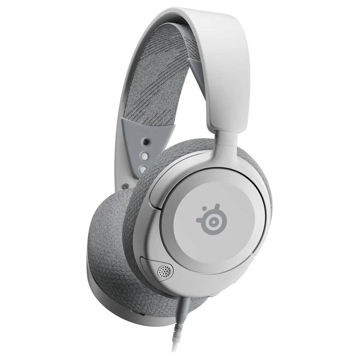 SteelSeries Arctis Nova 1P Multi-System Gaming Headset, Hi-Fi Drivers, 360 Degree Spatial Audio, Noise-Cancelling Mic, 3.5mm Jack, White, 61612