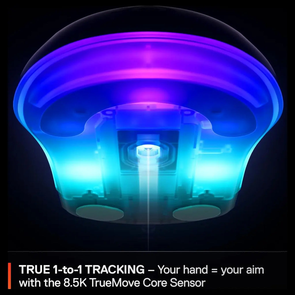 SteelSeries Rival 3 Gen 2 Gaming Mouse, TrueMove Core 8500 DPI Optical Sensor, 1.35ms Click Latency, 60 Million Click Durability, 77g Lightweight, 3-Zone RGB, White 62516