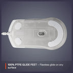 SteelSeries Rival 3 Gen 2 Gaming Mouse, TrueMove Core 8500 DPI Optical Sensor, 1.35ms Click Latency, 60 Million Click Durability, 77g Lightweight, 3-Zone RGB, White 62516